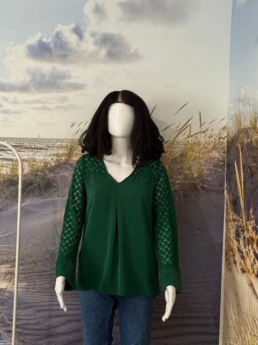 Blouse Élégante | Manches Dentelle